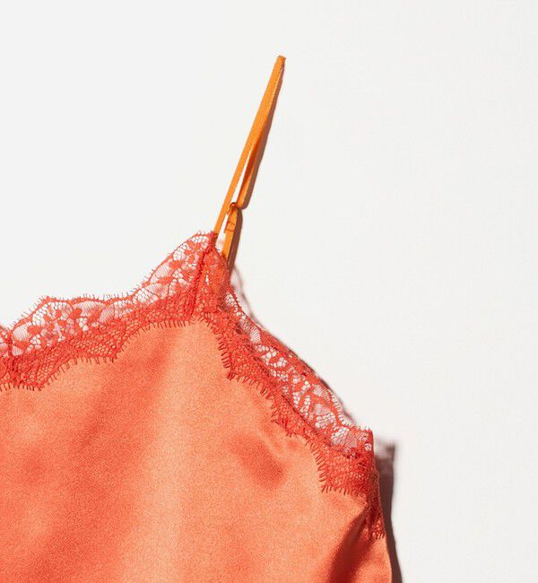 ASTRAET「＜ASTRAET＞サテン レース コンビ キャミソール」|シャツ・ブラウス|