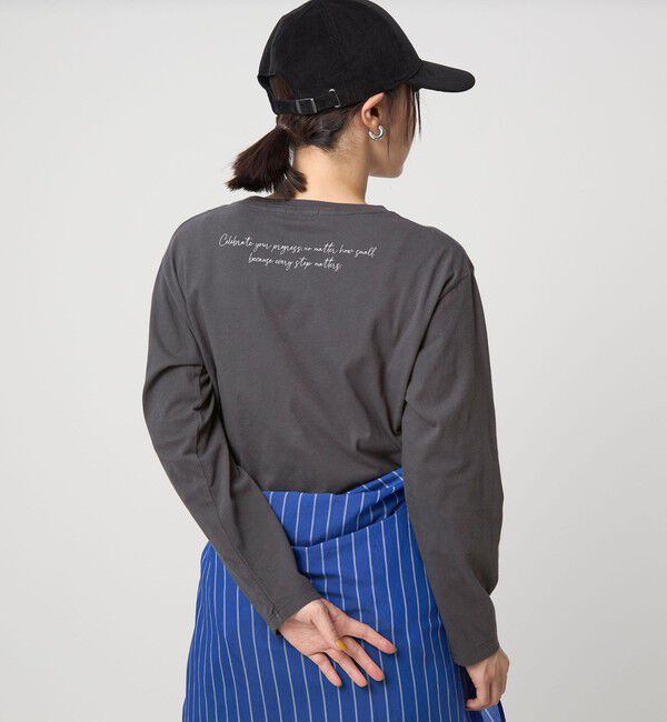 UNITED ARROWS green label relaxing「【WEB限定】＜at ease＞フォトプリント ロングスリーブ Tシャツ」|Tシャツ・カットソー|