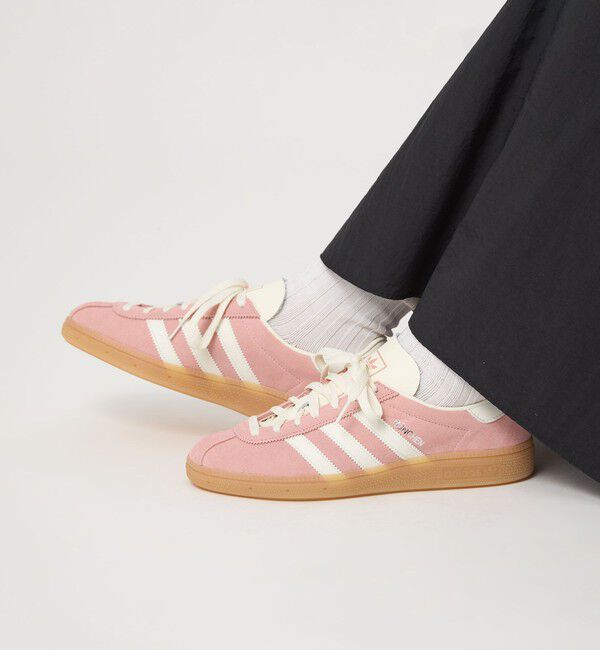 UNITED ARROWS green label relaxing「＜adidas Originals＞ミュンヘン スニーカー」|スニーカー|LT.PINK