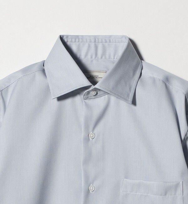UNITED ARROWS green label relaxing「コットン ナローストライプ ワイドカラー ドレスシャツ -イージーアイロン-」|シャツ・ブラウス|
