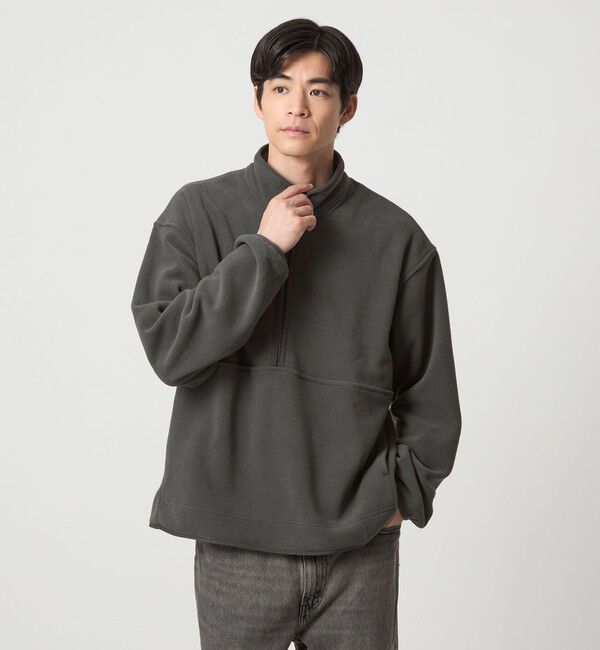 UNITED ARROWS green label relaxing「＜GOAT＞フリース ハーフジップ プルオーバー」|Tシャツ・カットソー|DK.GRAY