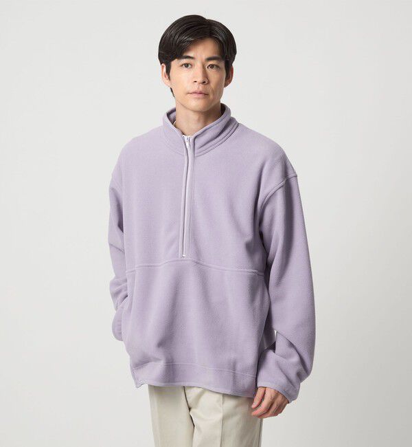 UNITED ARROWS green label relaxing「＜GOAT＞フリース ハーフジップ プルオーバー」|Tシャツ・カットソー|LILAC