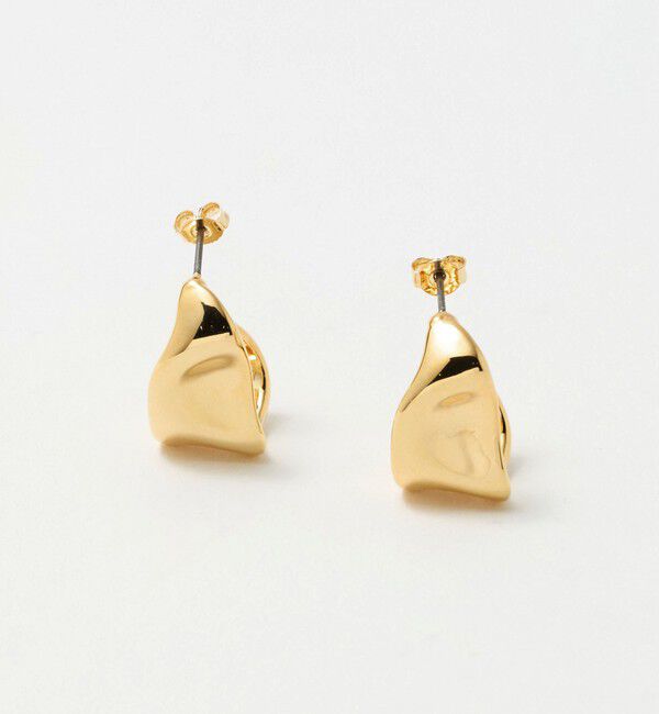 UNITED ARROWS green label relaxing「プレート フープ ピアス」|ピアス|GOLD