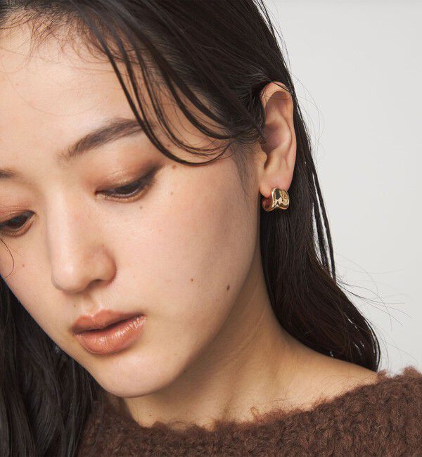 UNITED ARROWS green label relaxing「【WEB限定】メルティ プレート ピアス」|ピアス|