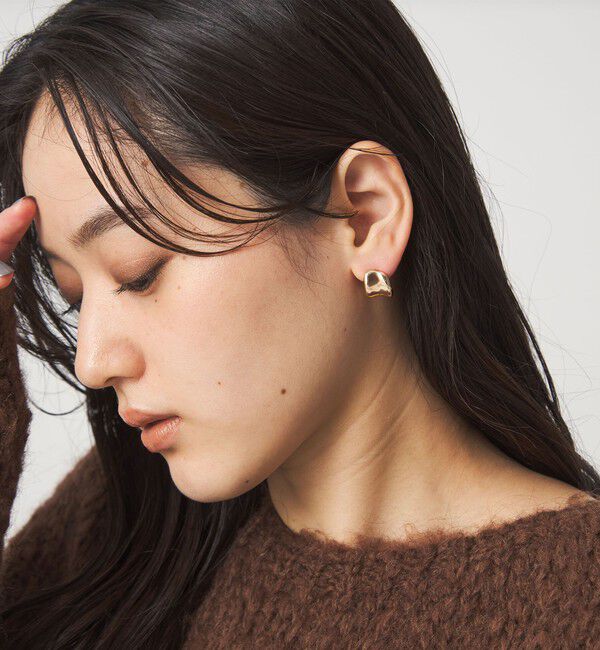 UNITED ARROWS green label relaxing「【WEB限定】メルティ プレート ピアス」|ピアス|