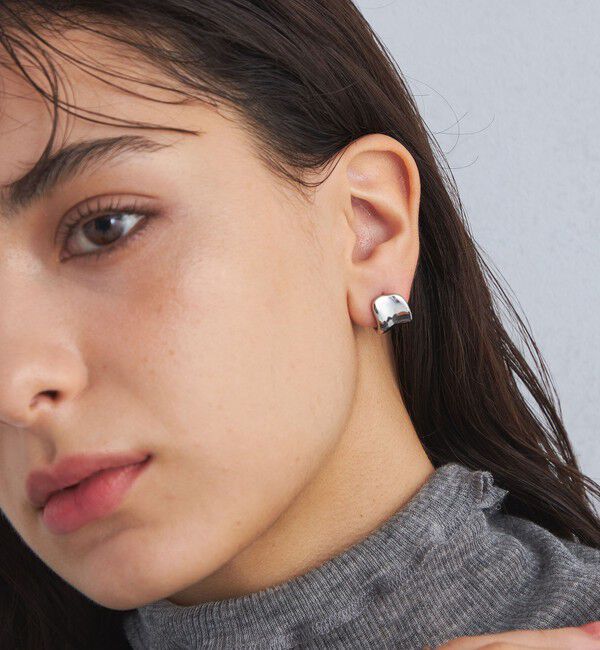 UNITED ARROWS green label relaxing「【WEB限定】メルティ プレート ピアス」|ピアス|