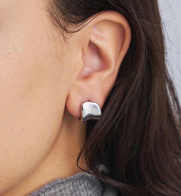 UNITED ARROWS green label relaxing「【WEB限定】メルティ プレート ピアス」|ピアス|