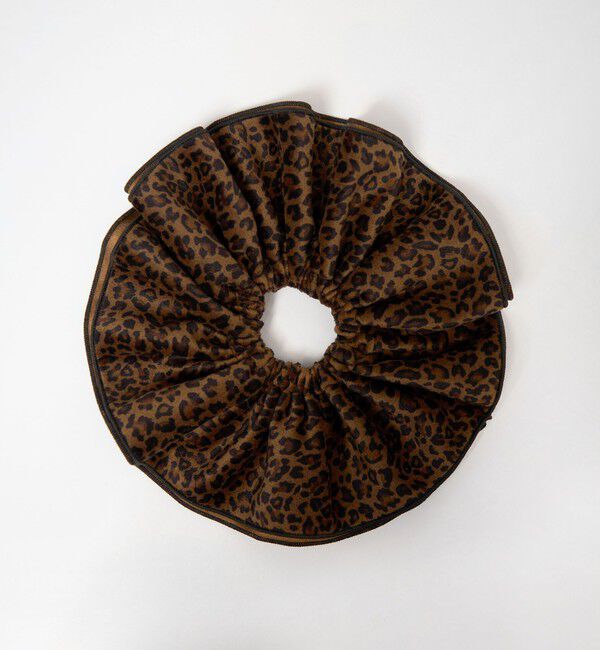 EMMEL REFINES「＜EMMEL REFINES＞EM ビッグ レオパード シュシュ」|ヘアゴム・シュシュ|