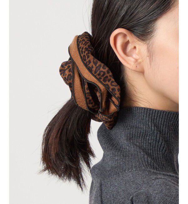 EMMEL REFINES「＜EMMEL REFINES＞EM ビッグ レオパード シュシュ」|ヘアゴム・シュシュ|