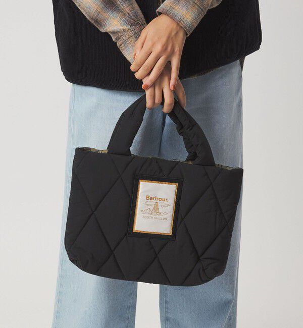 UNITED ARROWS green label relaxing「＜Barbour＞キルティング トートバッグ（ミニ）」|ショルダー・メッセンジャー|