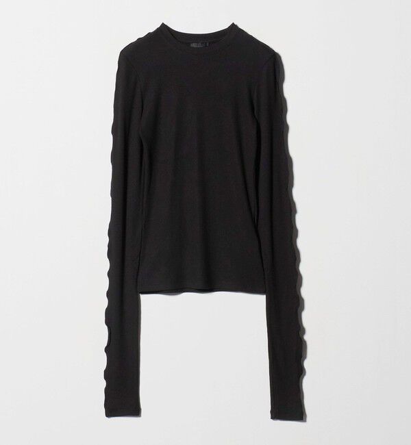 EMMEL REFINES「＜BIRROT＞LINE トップス＜ Select by EMMEL REFINES ＞」|Tシャツ・カットソー|BLACK