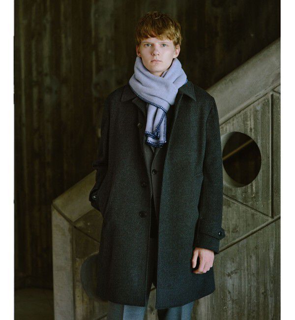 UNITED ARROWS green label relaxing「ウールカシミヤ バルカラーコート ステンカラーコート」|ステンカラーコート|DK.GRAY
