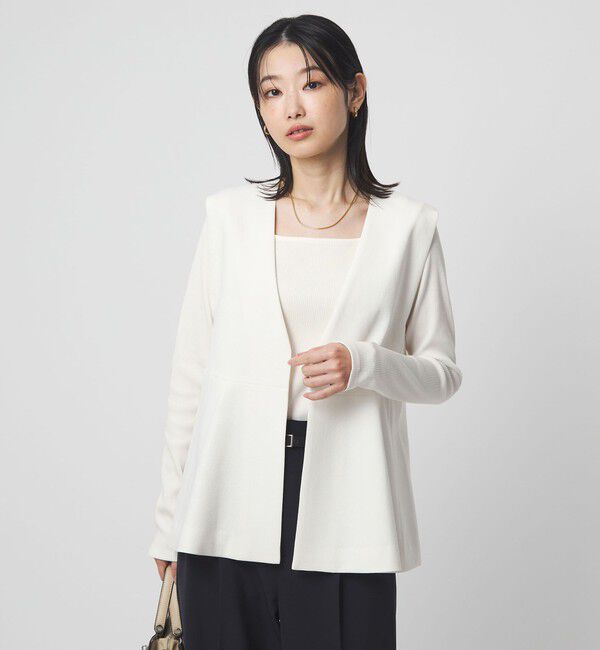 UNITED ARROWS green label relaxing「ブライトリブ スクエアネック ロングスリーブ カットソー」|Tシャツ・カットソー|