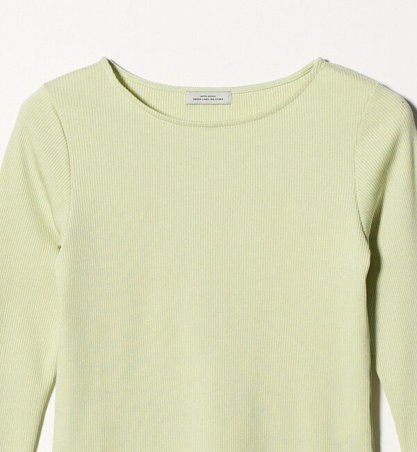 UNITED ARROWS green label relaxing「ブライトリブ ボートネック ロングスリーブ カットソー」|Tシャツ・カットソー|