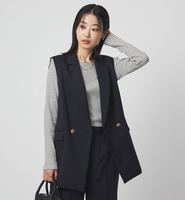 UNITED ARROWS green label relaxing「ブライトリブ ボートネック ロングスリーブ カットソー」|Tシャツ・カットソー|