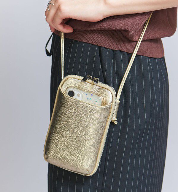 BEAUTY&YOUTH UNITED ARROWS「レザー ジップスリム ウォレットショルダー」|ショルダー・メッセンジャー|