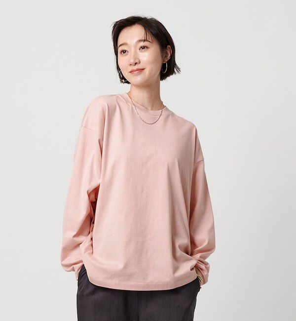 BEAUTY&YOUTH UNITED ARROWS「【WEB限定】フィッシュ ロングスリーブ Tシャツ」|Tシャツ・カットソー|PINK