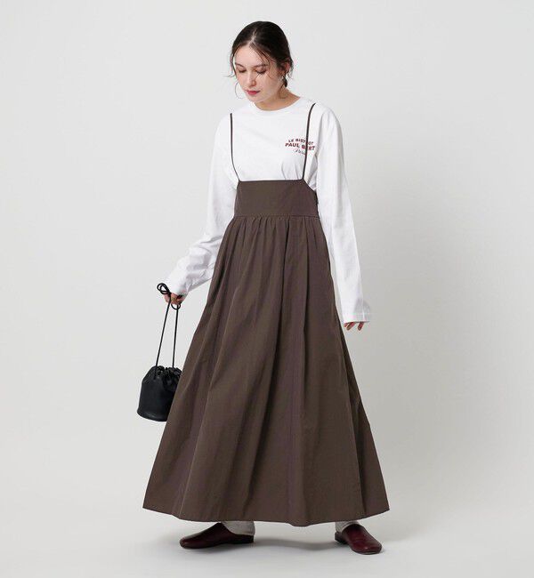 BEAUTY&YOUTH UNITED ARROWS「ナイロンコットン バックホール キャミワンピース -2WAY-」|ワンピース|