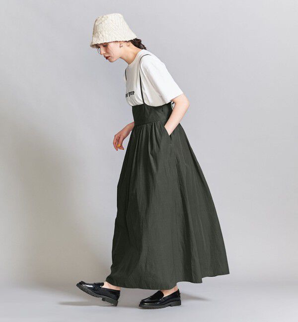 BEAUTY&YOUTH UNITED ARROWS「ナイロンコットン バックホール キャミワンピース -2WAY-」|ワンピース|