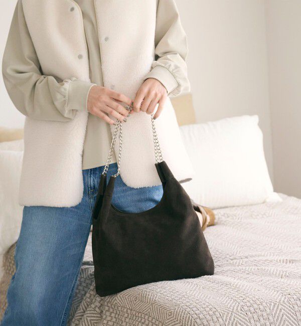 BEAUTY&YOUTH UNITED ARROWS「スエードライク チェーン ショルダーバッグ」|ショルダー・メッセンジャー|