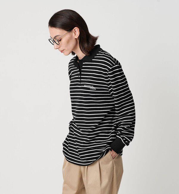 BEAUTY&YOUTH UNITED ARROWS「＜MOONSUN＞ボーダー ロングスリーブポロシャツ」|ポロシャツ|