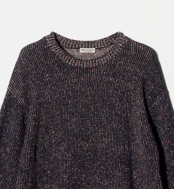 BEAUTY&YOUTH UNITED ARROWS「VIBRENT ブレンド コットン クルーネック ニット」|ニット・セーター|