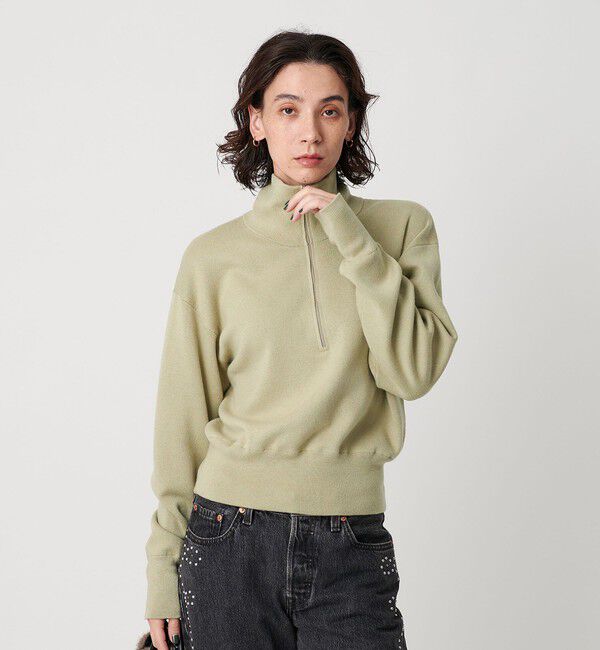 BEAUTY&YOUTH UNITED ARROWS「コットンカシミヤ ハーフジッププルオーバー ウォッシャブル」|ニット・セーター|