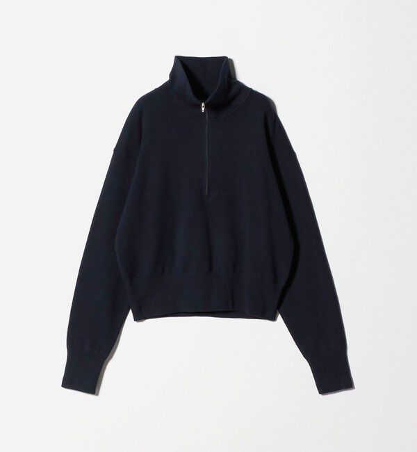 BEAUTY&YOUTH UNITED ARROWS「コットンカシミヤ ハーフジッププルオーバー ウォッシャブル」|ニット・セーター|