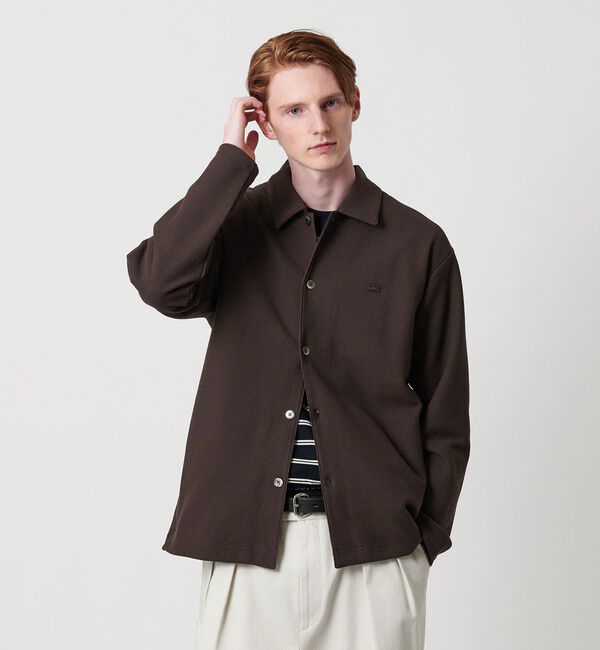 BEAUTY&YOUTH UNITED ARROWS「＜LACOSTE for BEAUTY&YOUTH＞ワントーン シャツジャケット」|シャツ・ブラウス|MD.BROWN