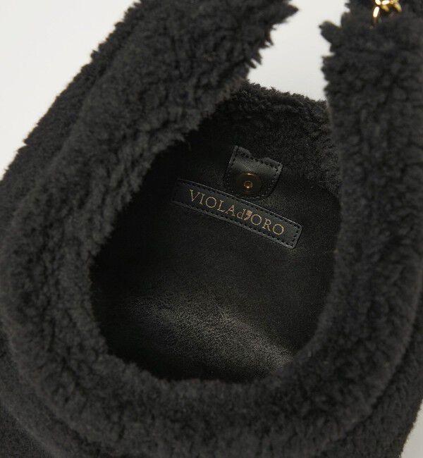 BEAUTY&YOUTH UNITED ARROWS「【一部別注】＜VIOLAd&rsquo;ORO＞ELMO ボア チェーン ショルダーバッグ」|ショルダー・メッセンジャー|