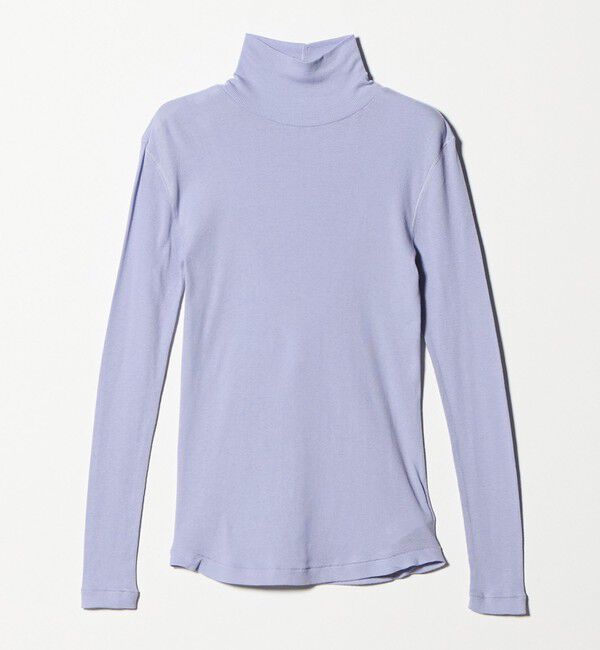 STEVEN ALAN「＜Steven Alan＞コットン シルク リブ タートルネック プルオーバー」|Tシャツ・カットソー|LT.BLUE