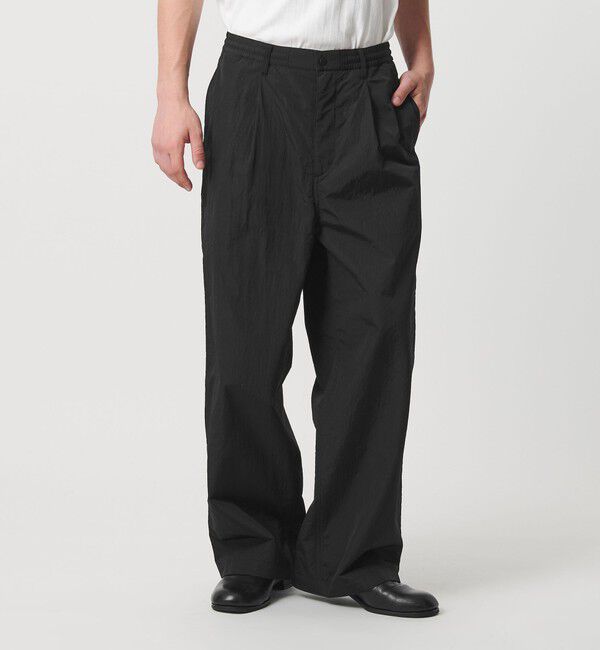 MONKEY TIME「バックブラッシュド タフタ イージー パンツ」|チノ|