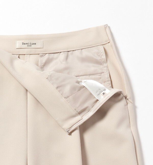Demi-Luxe BEAMS 「トリアセ 1タック パンツ＊」|スラックス|