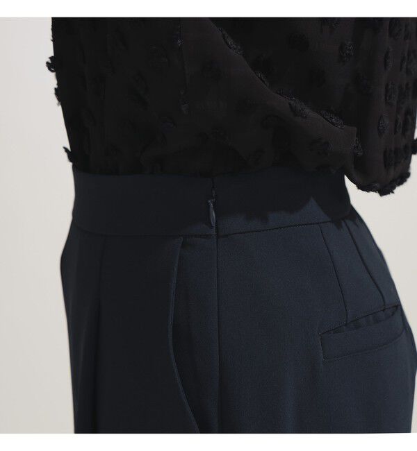 Demi-Luxe BEAMS 「トリアセ 1タック パンツ＊」|スラックス|