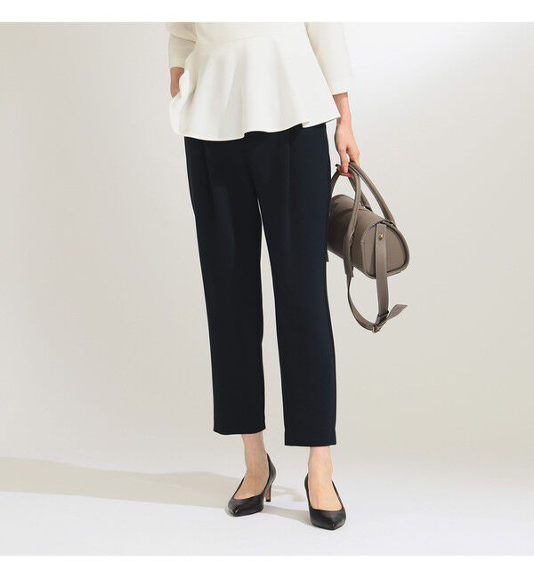 Demi-Luxe BEAMS 「トリアセ 1タック パンツ＊」|スラックス|