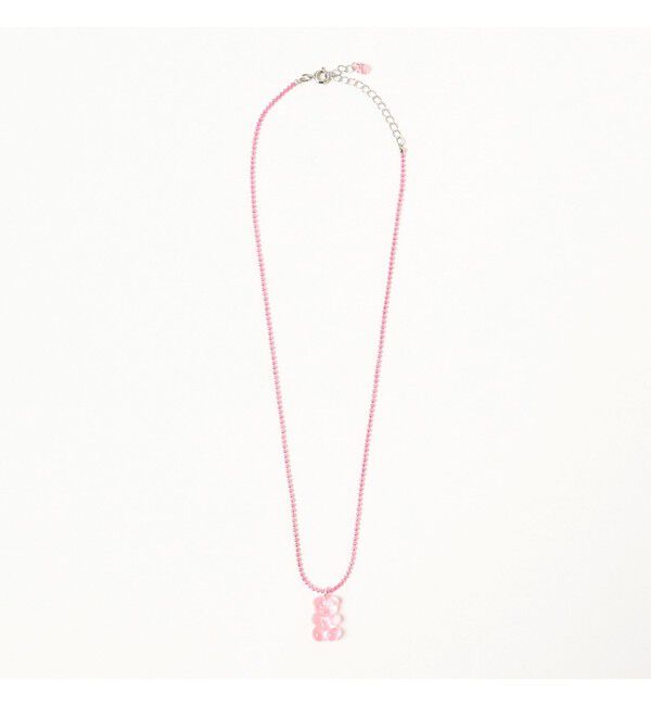 Ray BEAMS 「カラーボール チャーム クマ ネックレス」|ネックレス|