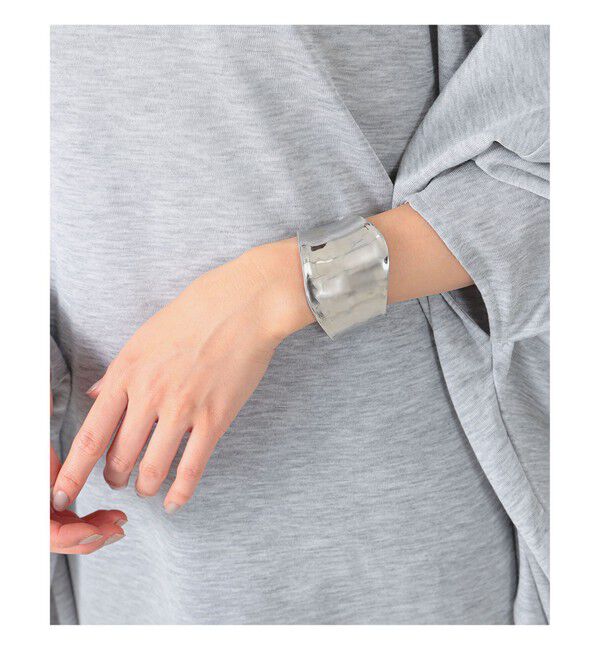 Demi-Luxe BEAMS 「Demi-Luxe BEAMS / ウエーブ ワイド バングル」|その他|SILVER