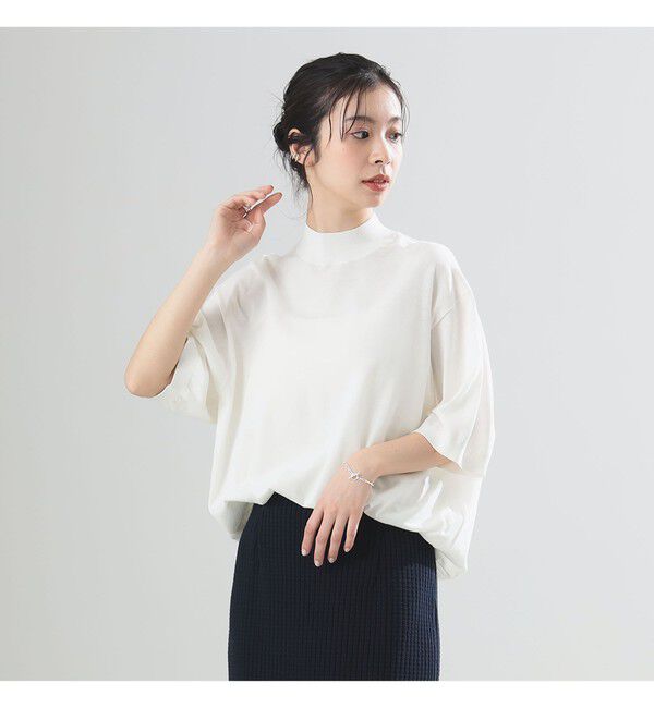 Demi-Luxe BEAMS 「AK+1 / ハイツイスト ニット」|ニット・セーター|WHITE