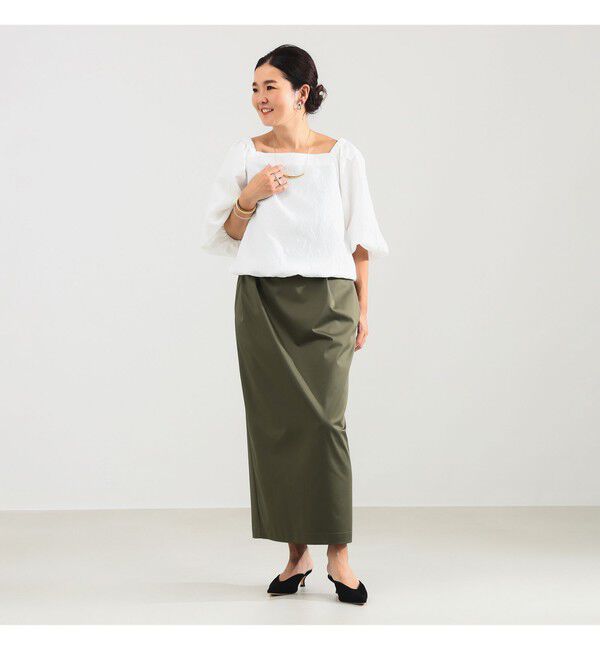 Demi-Luxe BEAMS 「エディター東原妙子 &times; Demi-Luxe BEAMS / 2WAY ジャカード ブラウス」|シャツ・ブラウス|