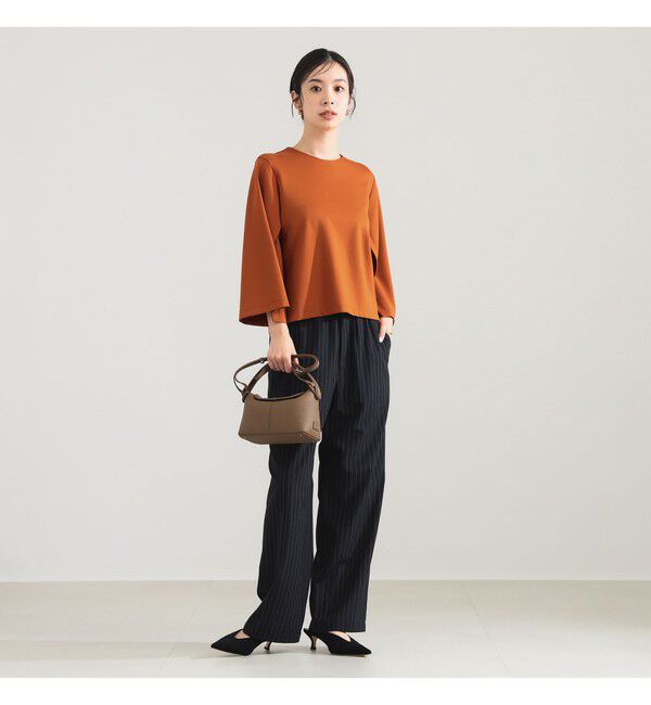 Demi-Luxe BEAMS 「レーヨン ナイロン ポンチスリット プルオーバー」|Tシャツ・カットソー|