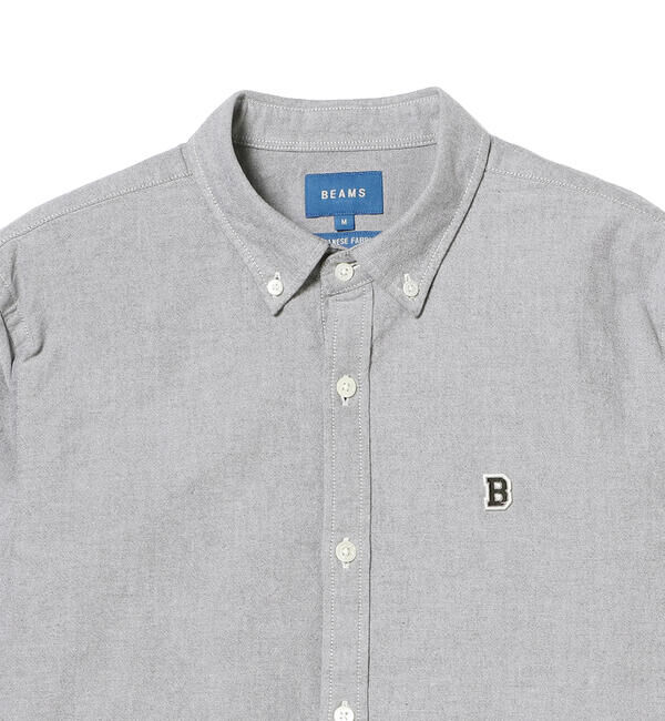 BEAMS「BEAMS / ストレッチ オックスフォード ワンポイント ボタンダウンシャツ」|シャツ・ブラウス|