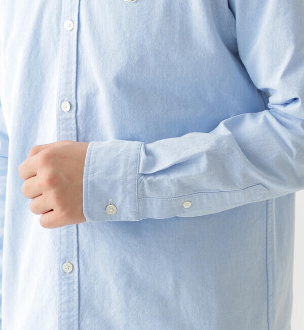 BEAMS「BEAMS / ストレッチ オックスフォード ワンポイント ボタンダウンシャツ」|シャツ・ブラウス|