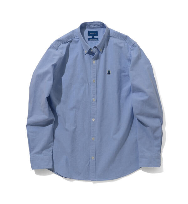 BEAMS「BEAMS / ストレッチ オックスフォード ワンポイント ボタンダウンシャツ」|シャツ・ブラウス|
