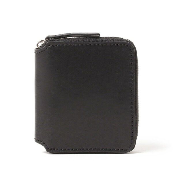 BEAMS「ジップ レザーウォレット」|財布|BLACK