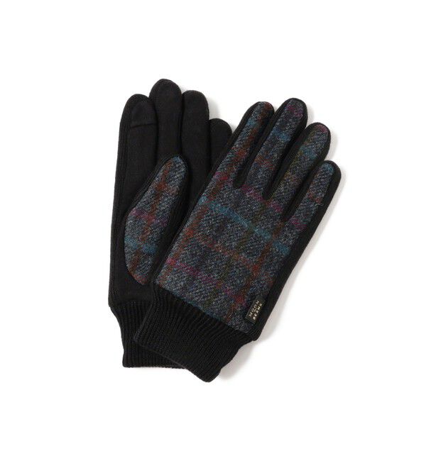 BEAMS「MOON ウール グローブ」|手袋|BLUE