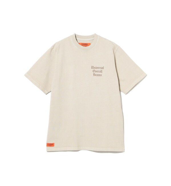 BEAMS「【別注】UNIVERSAL OVERALL / ピグメントダイ Tシャツ」|Tシャツ・カットソー|BEIGE