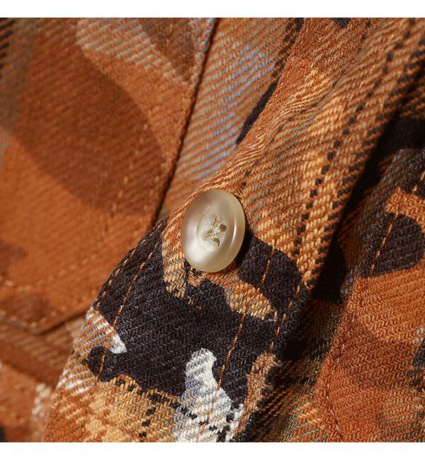 BEAMS PLUS「Adventure Shirt Work Plaid Camo Over Print」|シャツ・ブラウス|