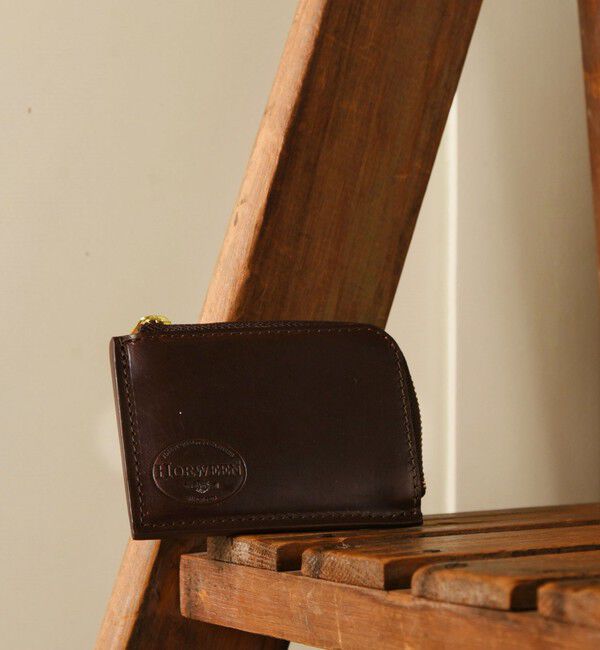 SHIPS any「SHIPS any: HORWEEN ミニ Ｌジップ ウォレット◇」|財布|ブラウン