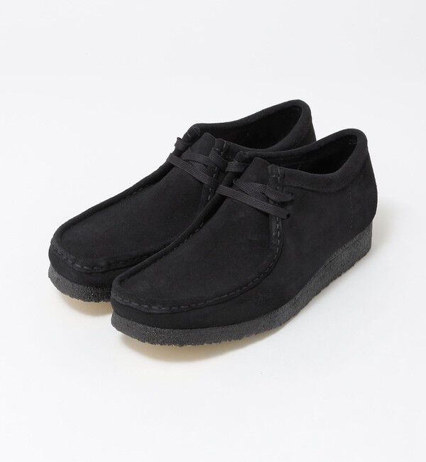 SHIPS「CLARKS: WALLABEE」|モカシン|ブラック