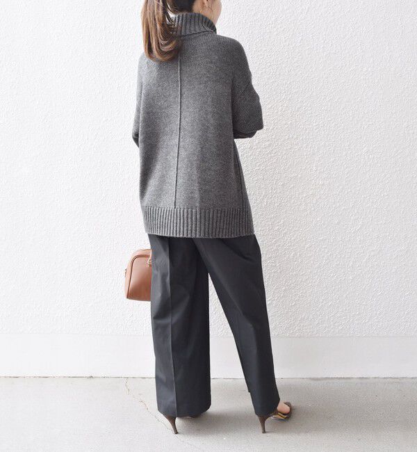 SHIPS for women「〈手洗い可能〉サイド スリット タートル プルオーバー」|ニット・セーター|